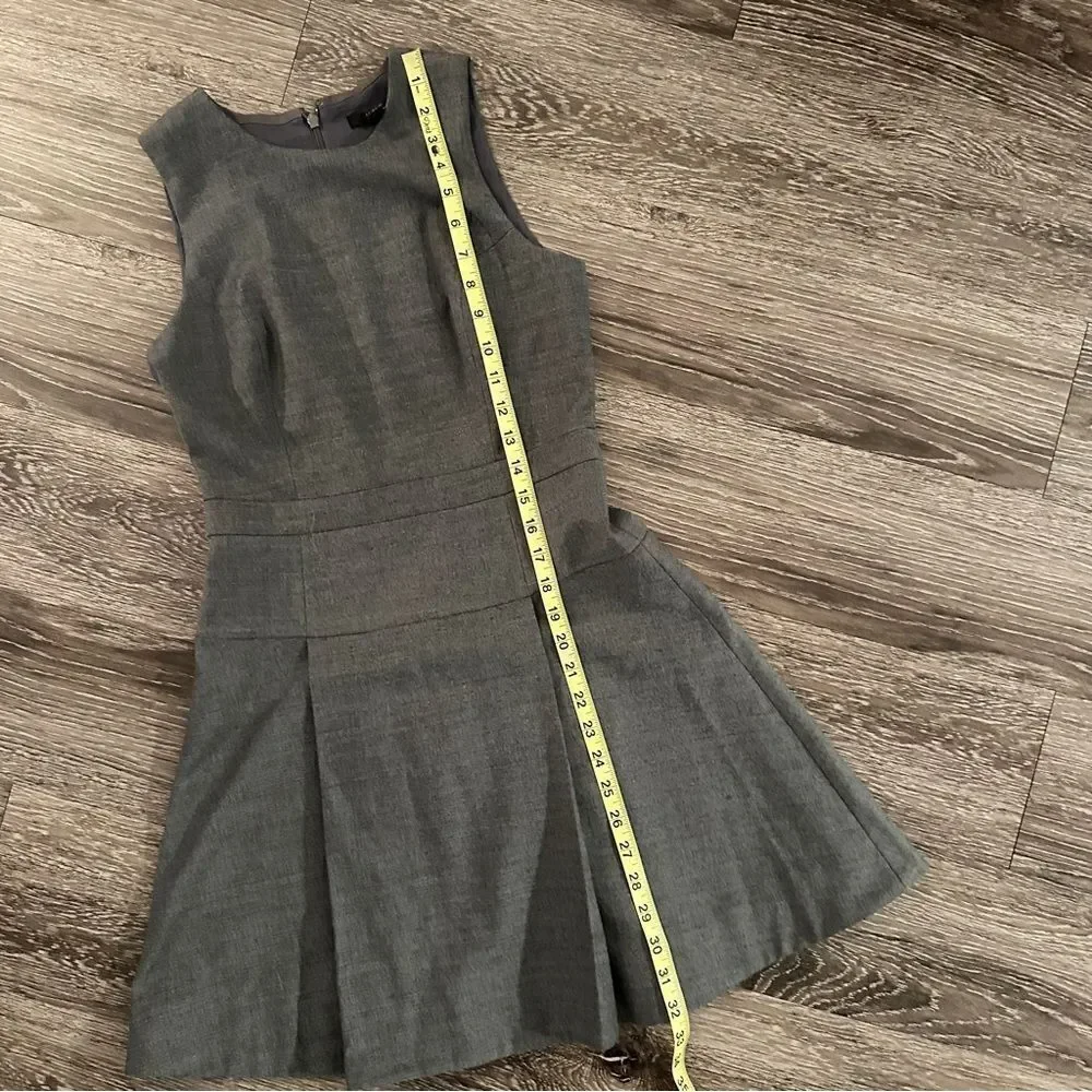 J. Crew Wool Blend Sheath Pleat Dress
